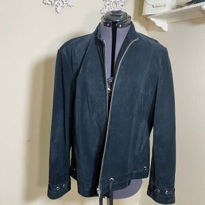XL Bernardo black suede jacket